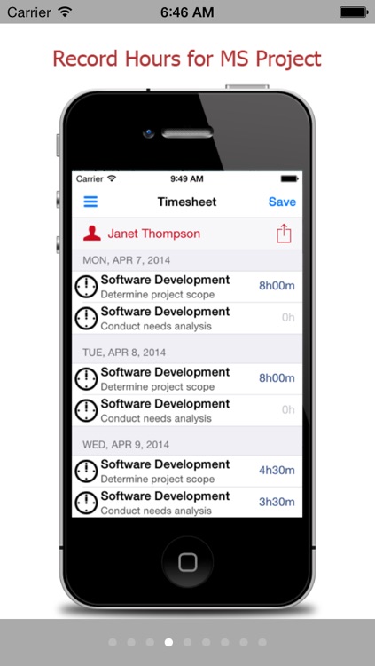 Timesheet for Microsoft Project