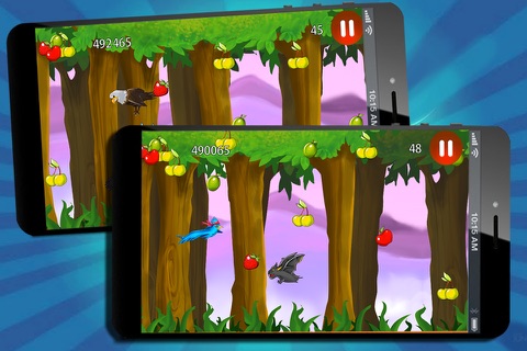 Hungry Flock: Tiny Ninja Birds Flaps Wings To Eat Little Juicy Fruit (Free Game) screenshot 4
