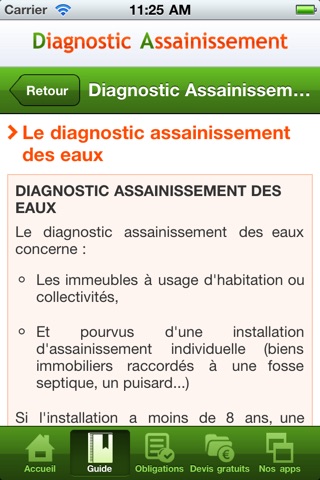 Diagnostic Assainissement screenshot 2