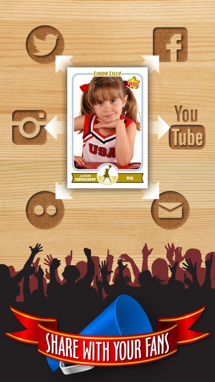 Cheerleader Card Maker - Make Your Own Custom Cheerleader Cards with Starr Cards screenshot-3