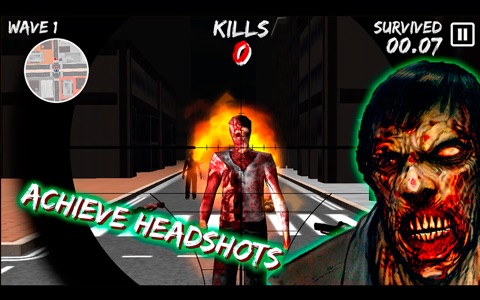Zombie Sniper Gun 3D City screenshot 2