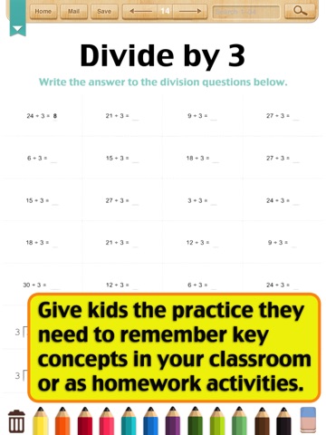 Kids Math-Division Worksheets(Grade 3) screenshot 3