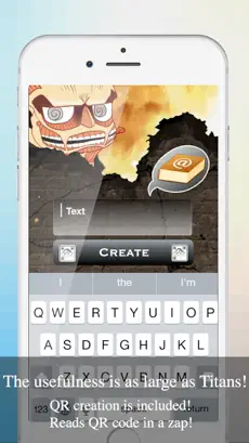 Screenshot 3 Attack on Titan QR Code Reader & QR Code Creator iphone