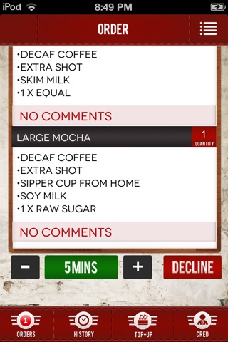 TXT4Coffee Shop Application screenshot 3