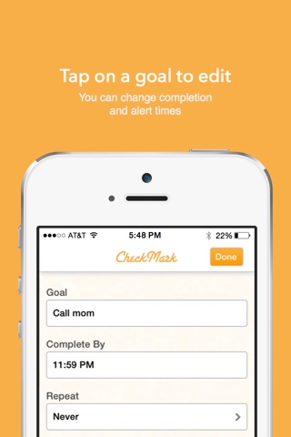 CheckMark Goals screenshot 2