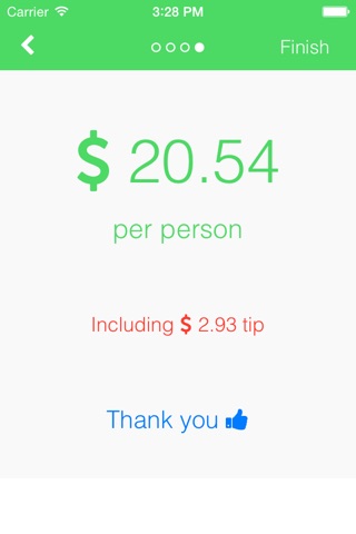 Splity - A simple + easy way to split the bill and calculate the tip screenshot 3