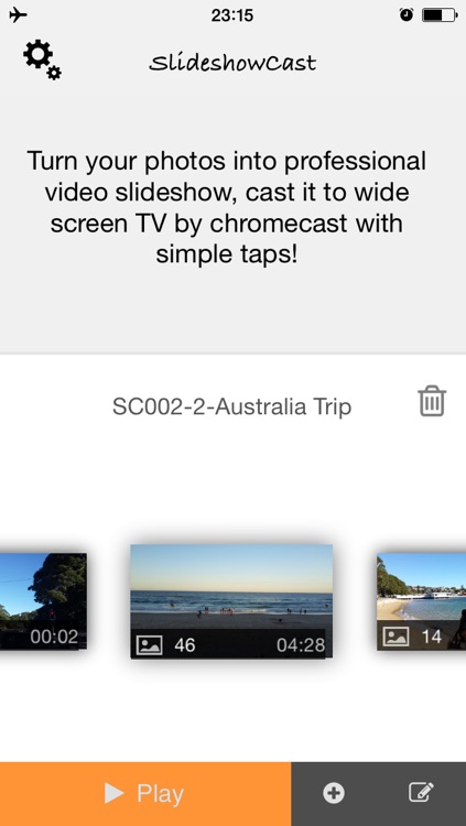 SlideshowCast Free – Make Photo Video Music Slideshow & Cast on TV through Chromecast