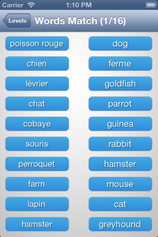 French Match Game screenshot 2