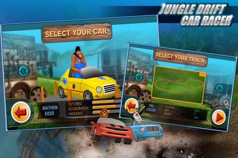 Jungle Drift Car Racer: Wild Animals Fast Racing Circuit Challenge screenshot 2