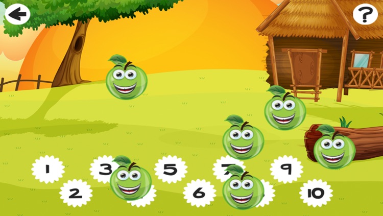 A Fruit Buddies Counting Game for Children: learn to count 1 - 10