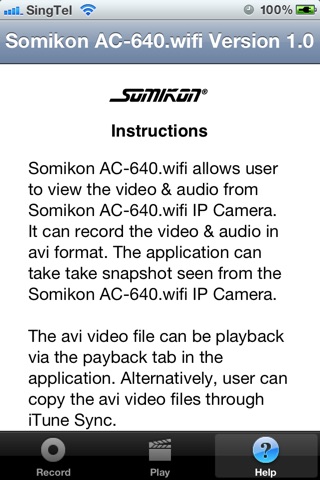 Somikon AC-640.wifi screenshot 2