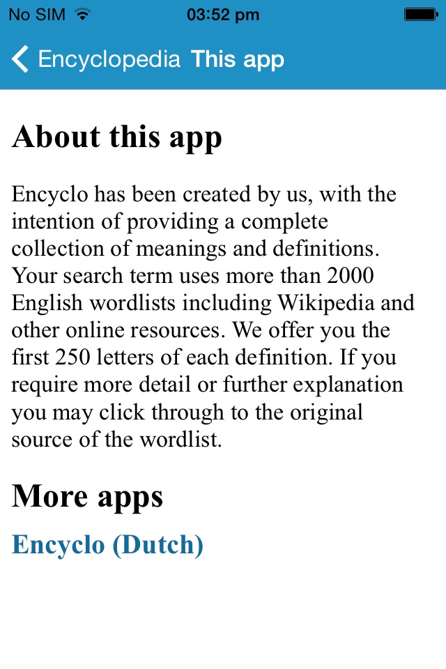 Encyclopedia (EN) screenshot 4