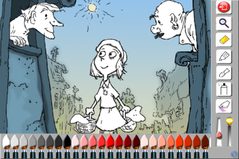 Coloring Studio - Little Red Riding Hood edition screenshot 2