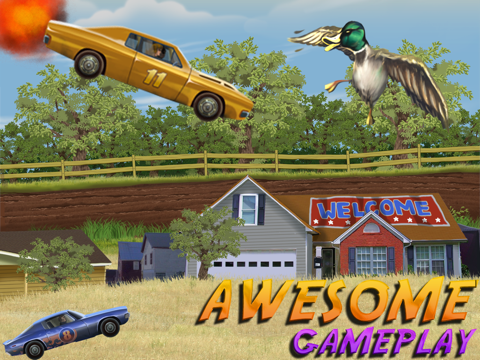 Abbeville Redneck Duck Chase HD - Free Turbo Car Racing Game screenshot 2