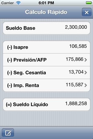 Sueldo & Finiquito en Chile Lite screenshot 2