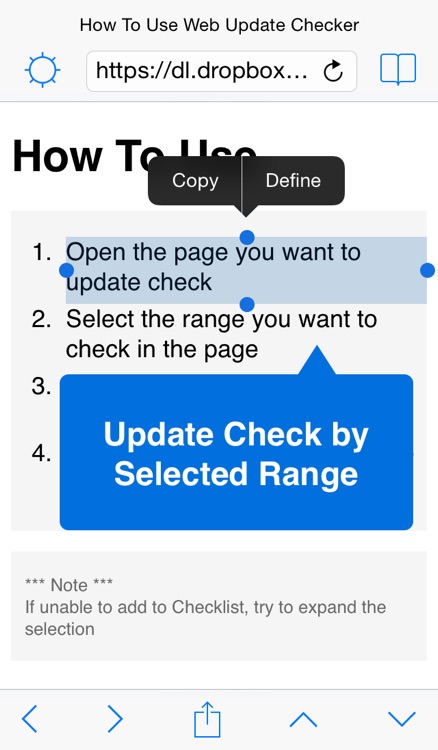 Web Update Checker