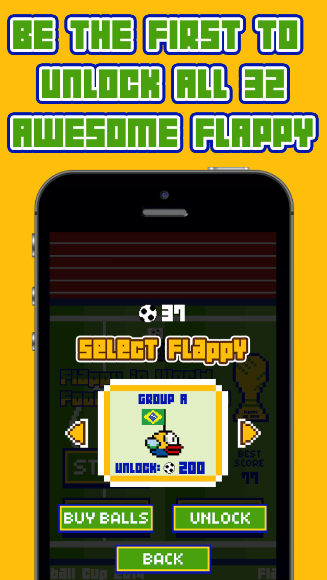 Flappy in Football cup 2014 Editionのおすすめ画像2