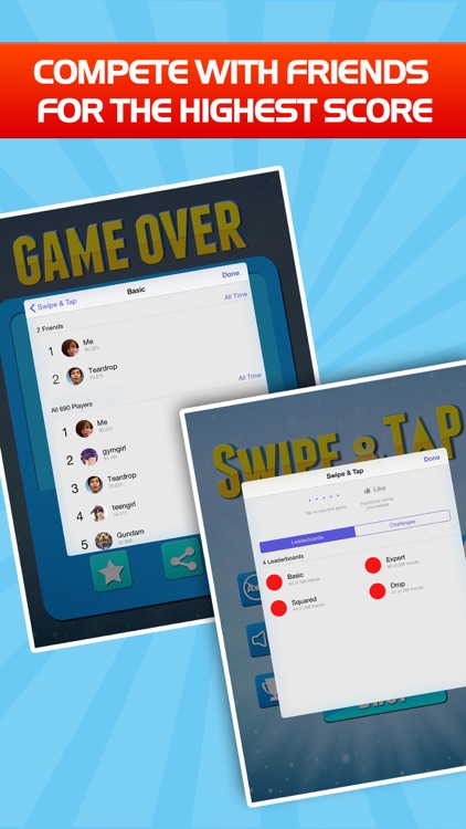 Swipe & Tap - free finger challenge game screenshot-3