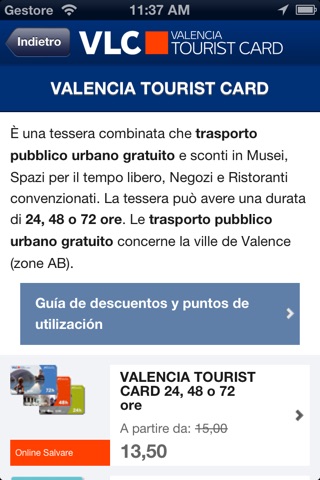 Valencia Tourist Card screenshot 3