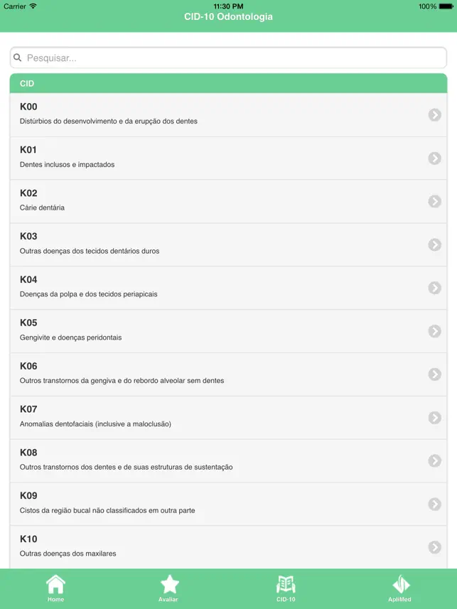 Imágen 2 CID-10 Odontologia iphone