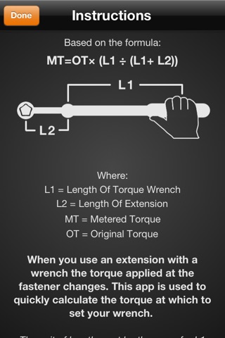 Torque Wrench Extension Calculator screenshot 3