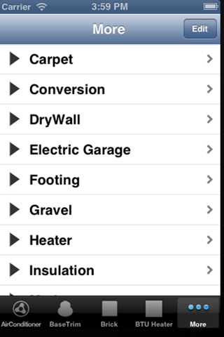 Construction Calculator for iPhone screenshot 3