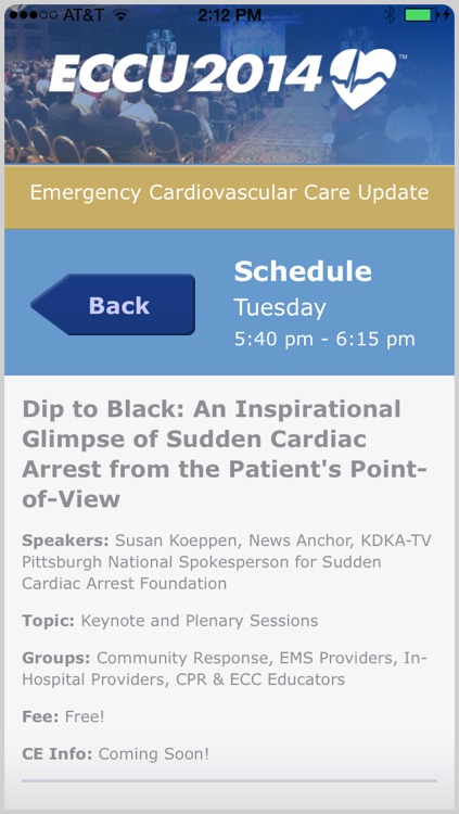 Emergency Cardiovascular Care Update (ECCU) Conference