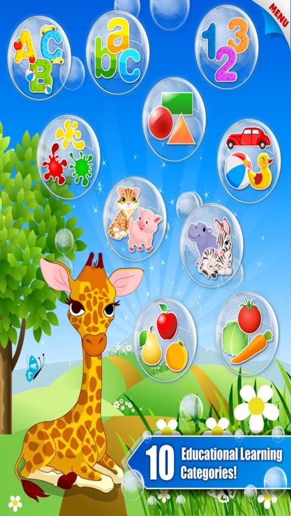 Abby Monkey® Baby Bubble Activity School: Educational Flash Cards Kids Learning Games for Toddlers and Preschool Explorers