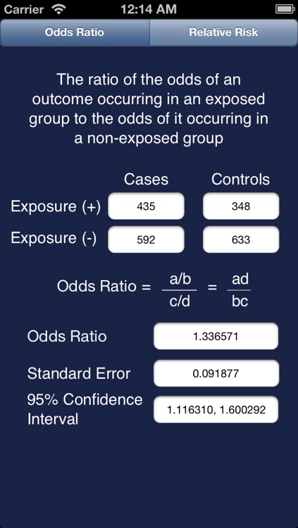 EpiCalc Statistical Tool