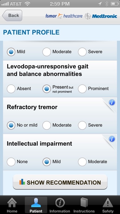 Assess for DBS