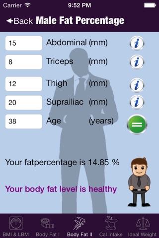 BodyCalc Pro screenshot 2