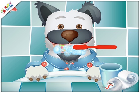 Brush your teeth with funny animals for kids and toddlers (by Happy Touch Apps) screenshot 4