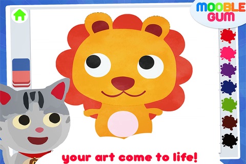 learn to draw animal - doodle and paint cute pet and wild animals – creative studio for baby and toddler screenshot 3