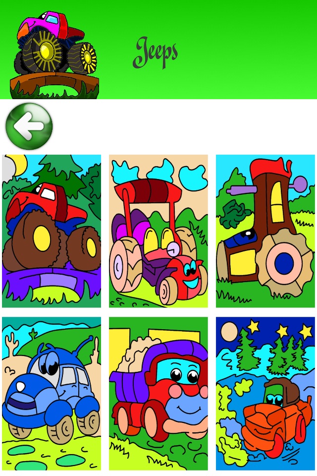 Coloring Pages for Boys with Cars 2 - Games & Pictures for Kids & Grown Ups screenshot 3