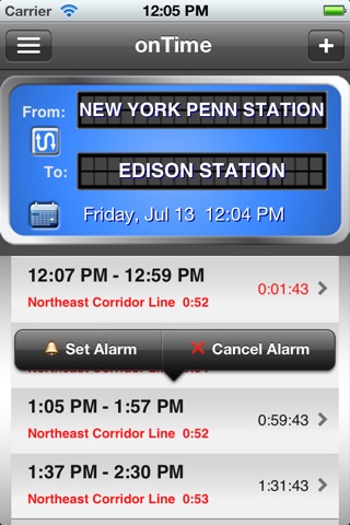 onTime NJT screenshot 3