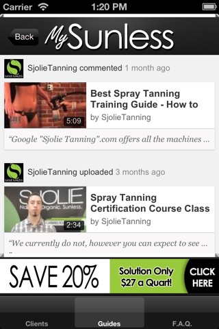 My Sunless Pro - Spray Tanning Resource screenshot 4