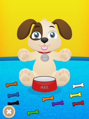 Free Fun Color Games for kids with dog Max screenshot 3