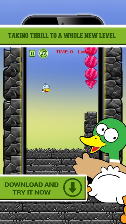 Duck Flying Adventure PRO - Tapping Skill Game