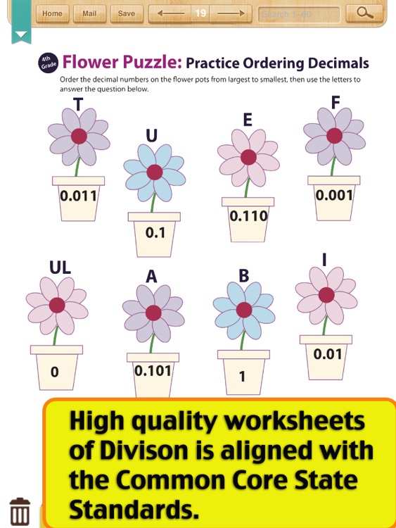 Kids Math-Decimal Worksheets(Grade 4) by ShiXian Li