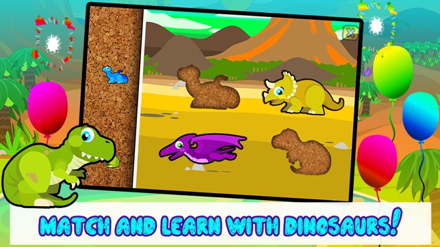 Dino Puzzles for Kids (Toddler Age Dinosaur Learning Games F(圖2)-速報App