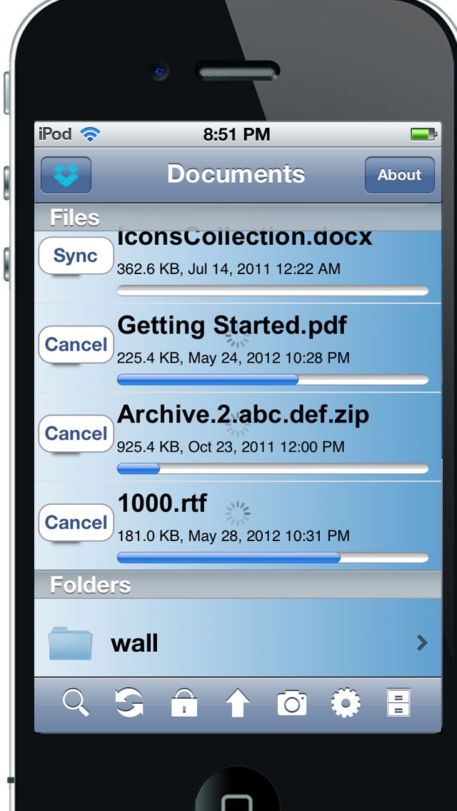 DBUnarchiver - "Zip/Unzip/Unrar for Dropbox & mail..." Screenshot 3