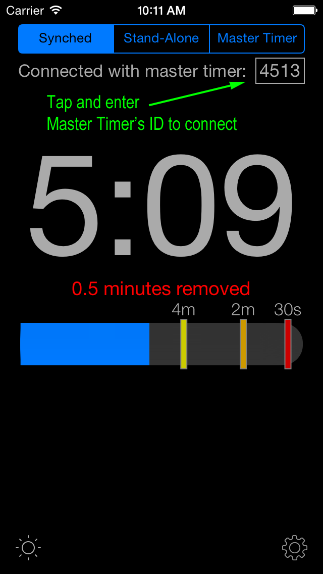 How to cancel & delete Presentime Synchronized Presentation Timer from iphone & ipad 2