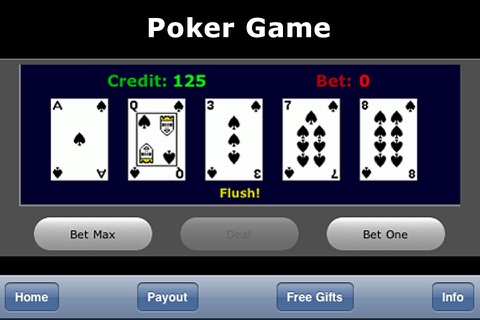 Free Poker Game screenshot 3