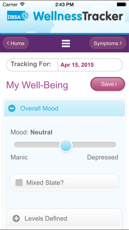 DBSA Wellness Tracker
