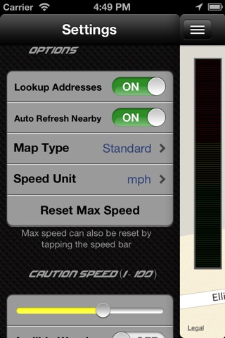 AutoDash - GPS Information and Location Sharing screenshot 2