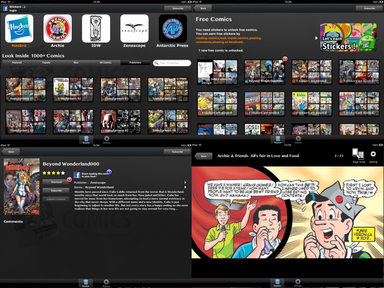 Comics Unlimited : Comic and Cartoon Book Reader