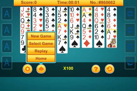 $ Freecell Solitaire $ screenshot 2