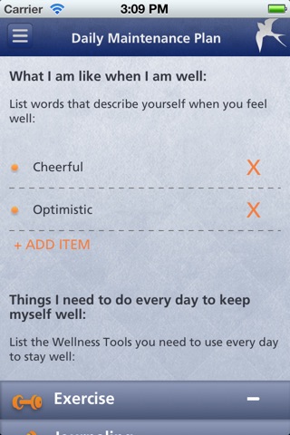 WRAP - Wellness Recovery Action Plan screenshot 4