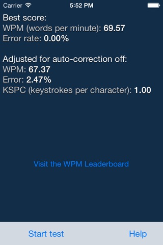 WPM - Measure Typing Speed and Accuracy screenshot 3