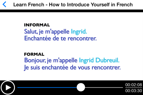 Learn French in Videos screenshot 4